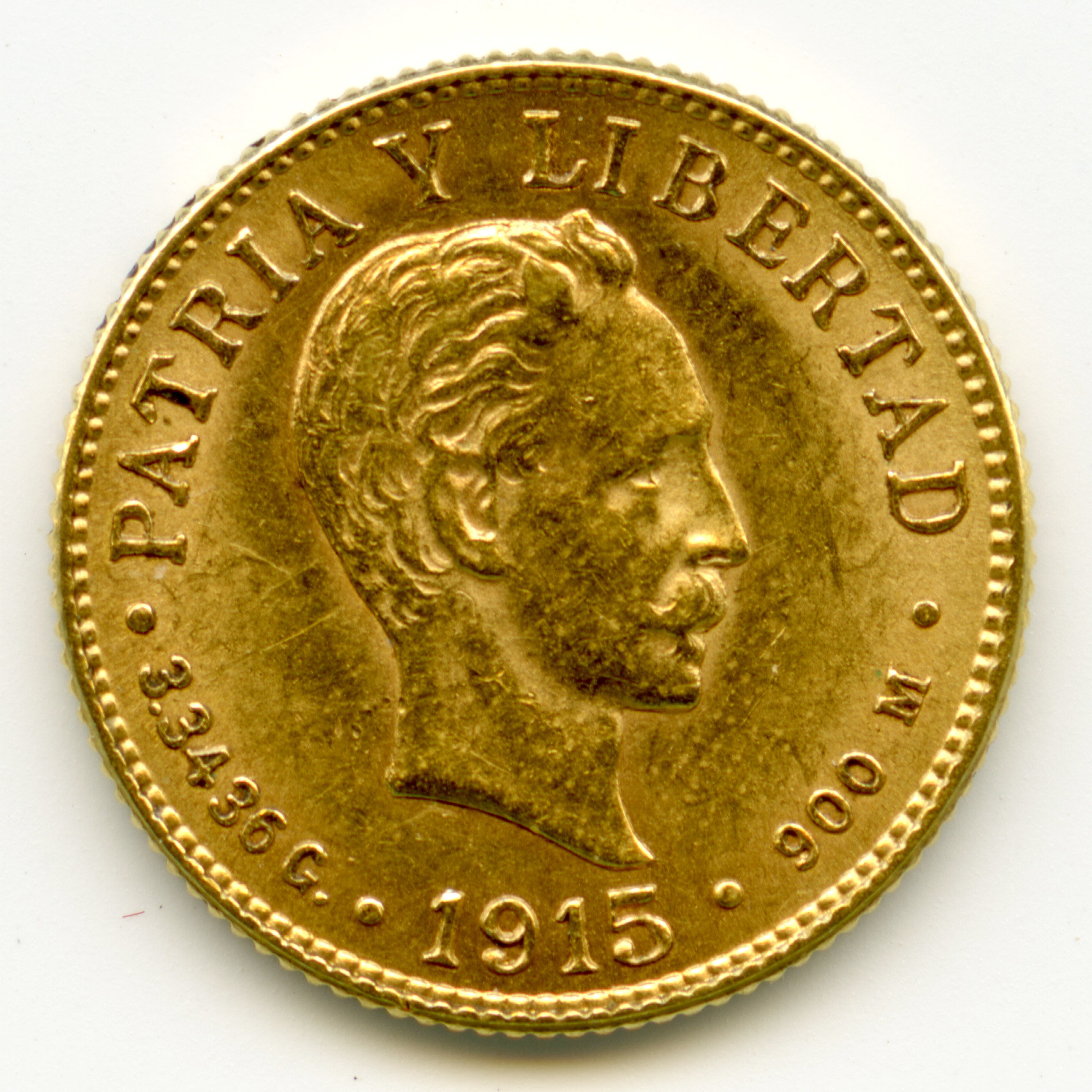Cuba - 2 Pesos - 1915 avers