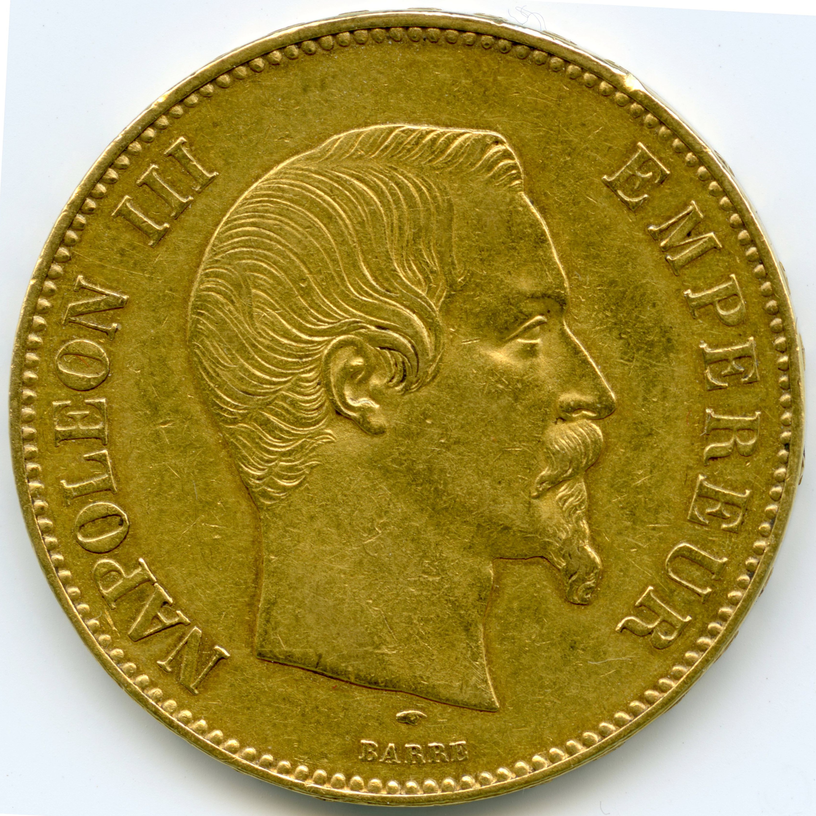 Napoléon III - 100 Francs - 1856 A avers