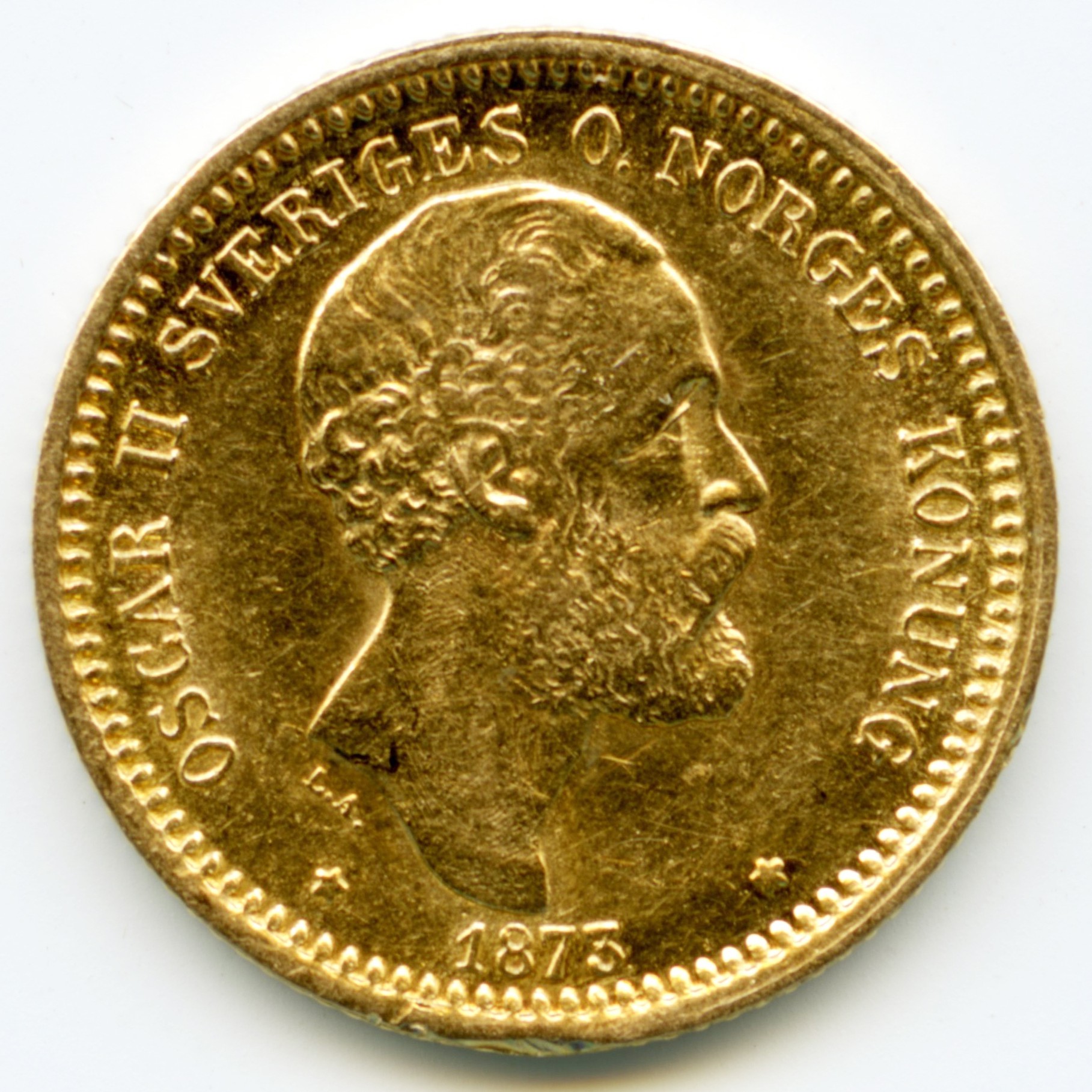 Suède - 10 Kronor - 1873 avers