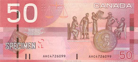 50 dollars canadiens (CAD)
