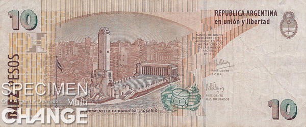 10 pesos argentins (ARS)