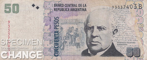50 pesos argentins (ARS)