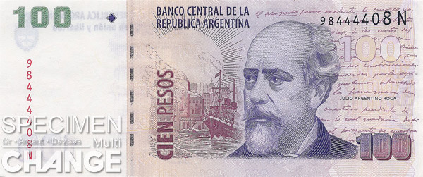 100 pesos argentins (ARS)