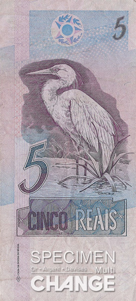 5, réal brésilien (BRL) 5 réaux brésiliens (BRL)