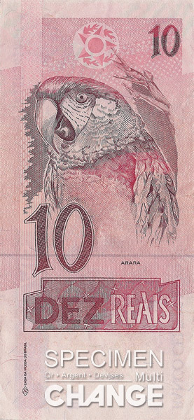 10, réal brésilien (BRL) 10 réaux brésiliens (BRL)