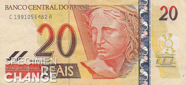 20, réal brésilien (BRL) 20 réaux brésiliens (BRL)