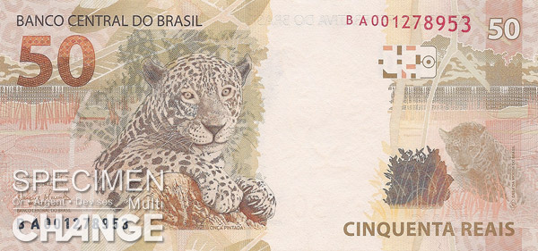 50, réal brésilien (BRL) 50 réaux brésiliens (BRL)