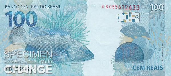 100, réal brésilien (BRL) 100 réaux brésiliens (BRL)