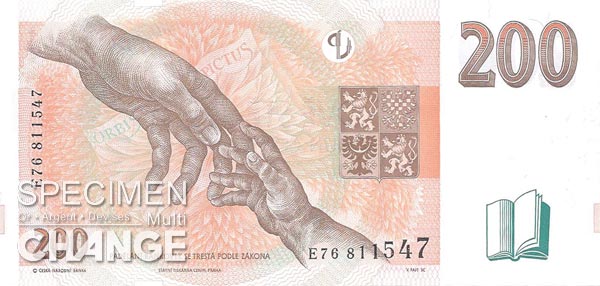 200 couronnes tchèques (CZK) 200 couronnes tchèques (CZK)