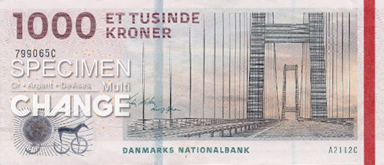 1.000 couronnes danoises (DKK) 1.000 couronnes danoises (DKK)