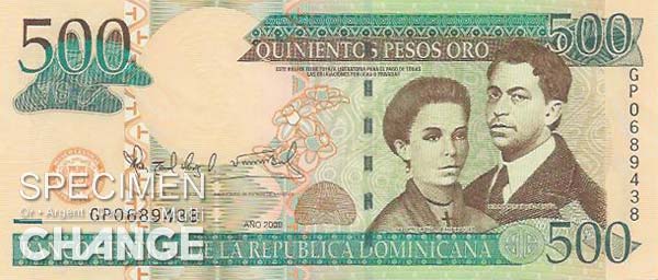 500 pesos dominicains (DOP)