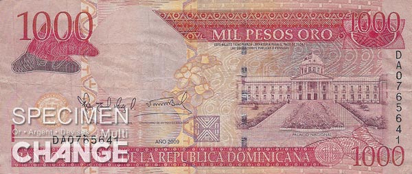 1.000 pesos dominicains (DOP)