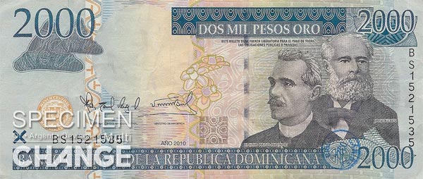 2.000 pesos dominicains (DOP)