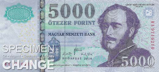 5.000 forints hongrois (HUF) 5.000 forints hongrois (HUF)