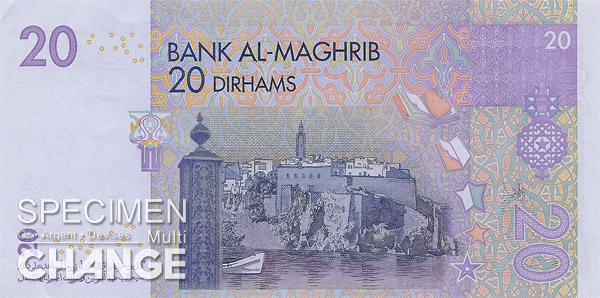 20 dirhams marocains (MAD)
