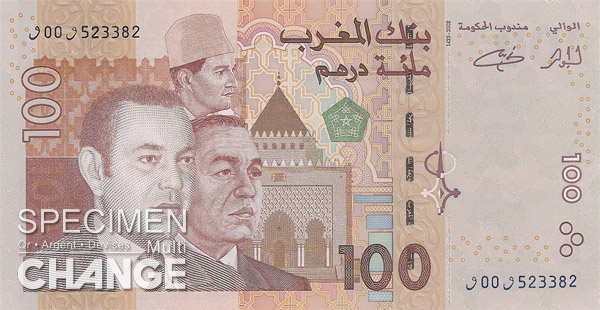 100 dirhams marocains (MAD)