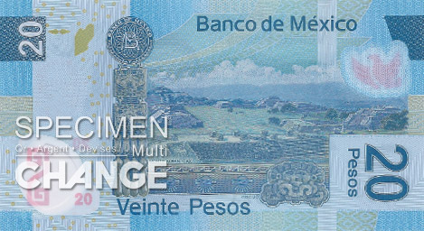 20 pesos mexicains (MXN) 20 pesos mexicains (MXN)