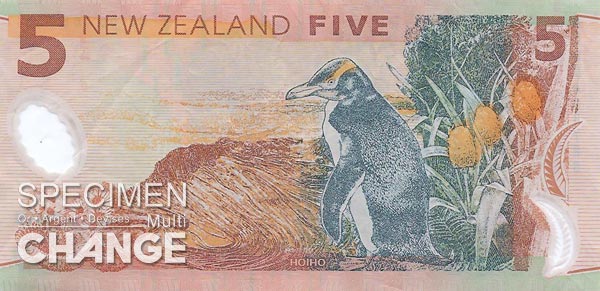 5 dollars néo-zélandais (NZD) 5 dollars néo-zélandais (NZD)