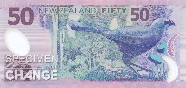 50 dollars néo-zélandais (NZD) 50 dollars néo-zélandais (NZD)