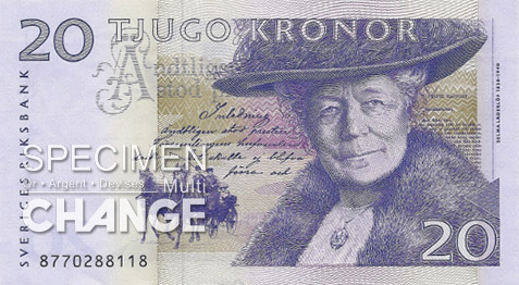 20 couronnes suédoises (SEK) 20 couronnes suédoises (SEK)