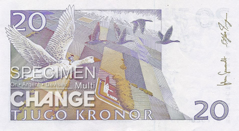 20 couronnes suédoises (SEK) 20 couronnes suédoises (SEK)