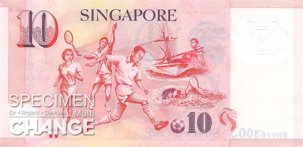 10 dollars singapouriens (SGD)