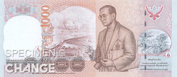 1.000 bahts thailandais (THB)