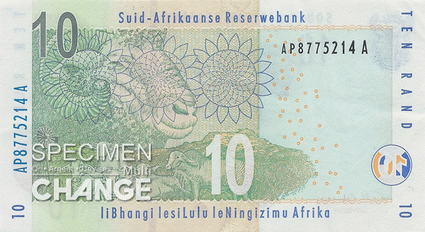 10 rands sud-africains (ZAR)