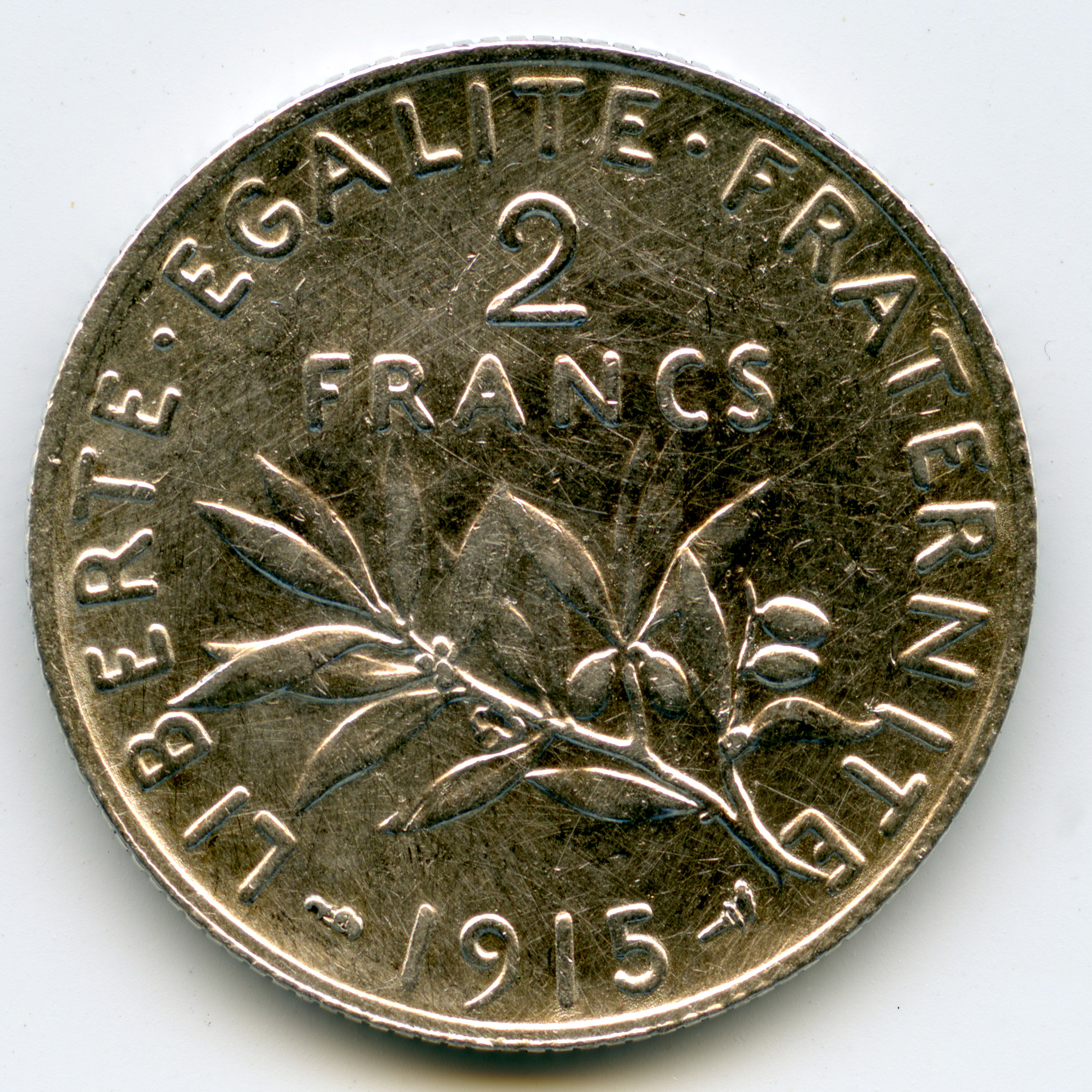 2 Francs Semeuse revers