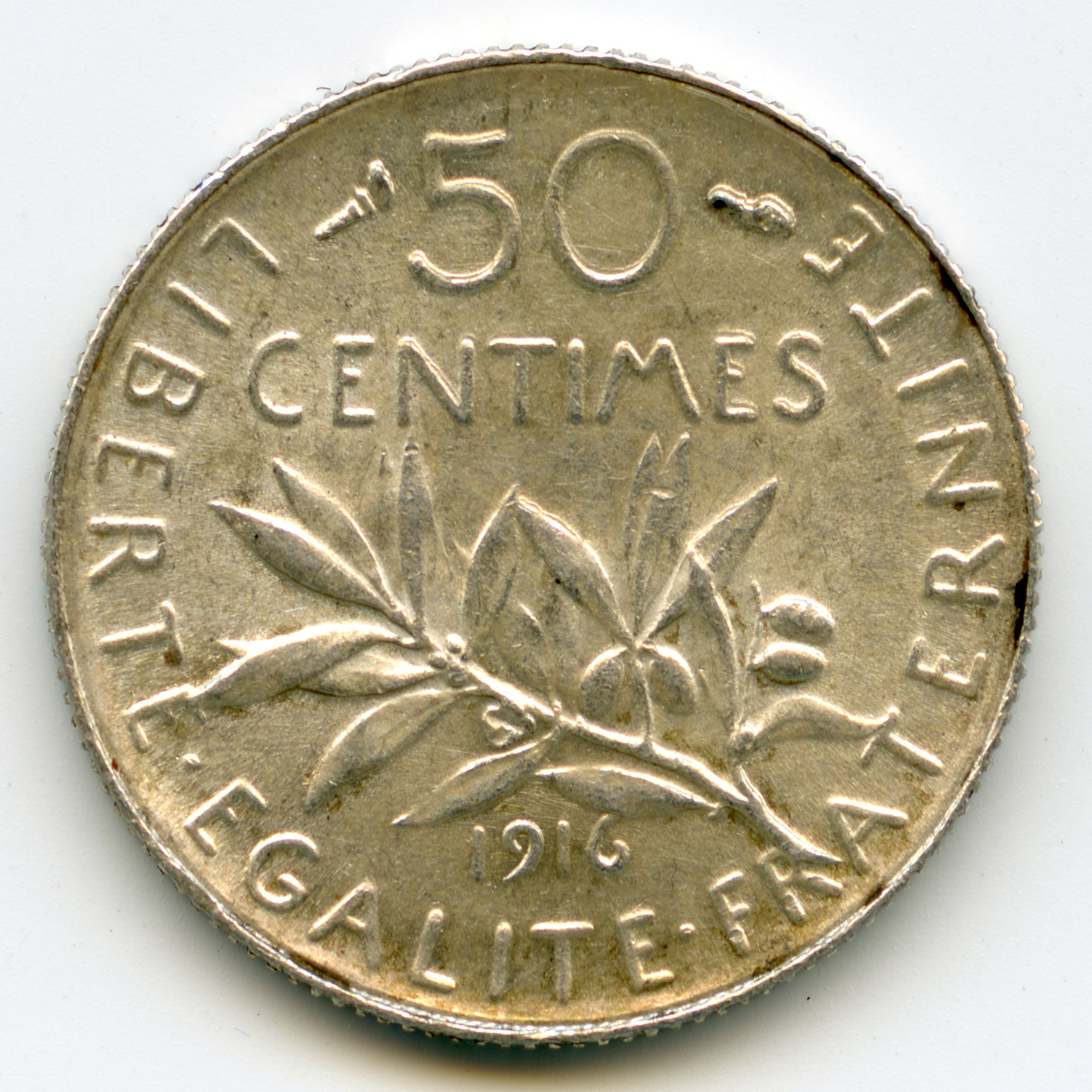 1/2 Franc Semeuse revers 1/2 Franc Semeuse revers