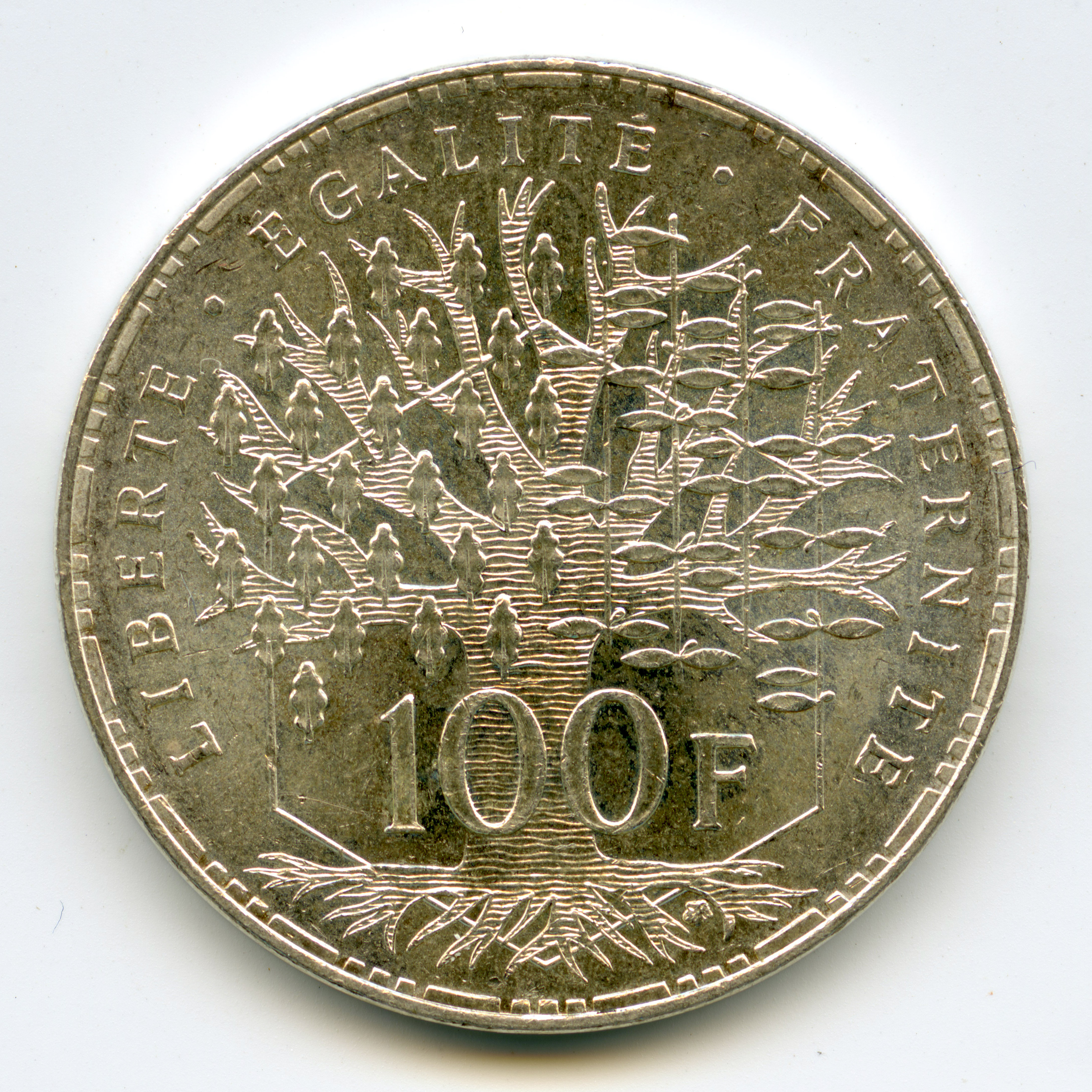 100 Francs Argent revers