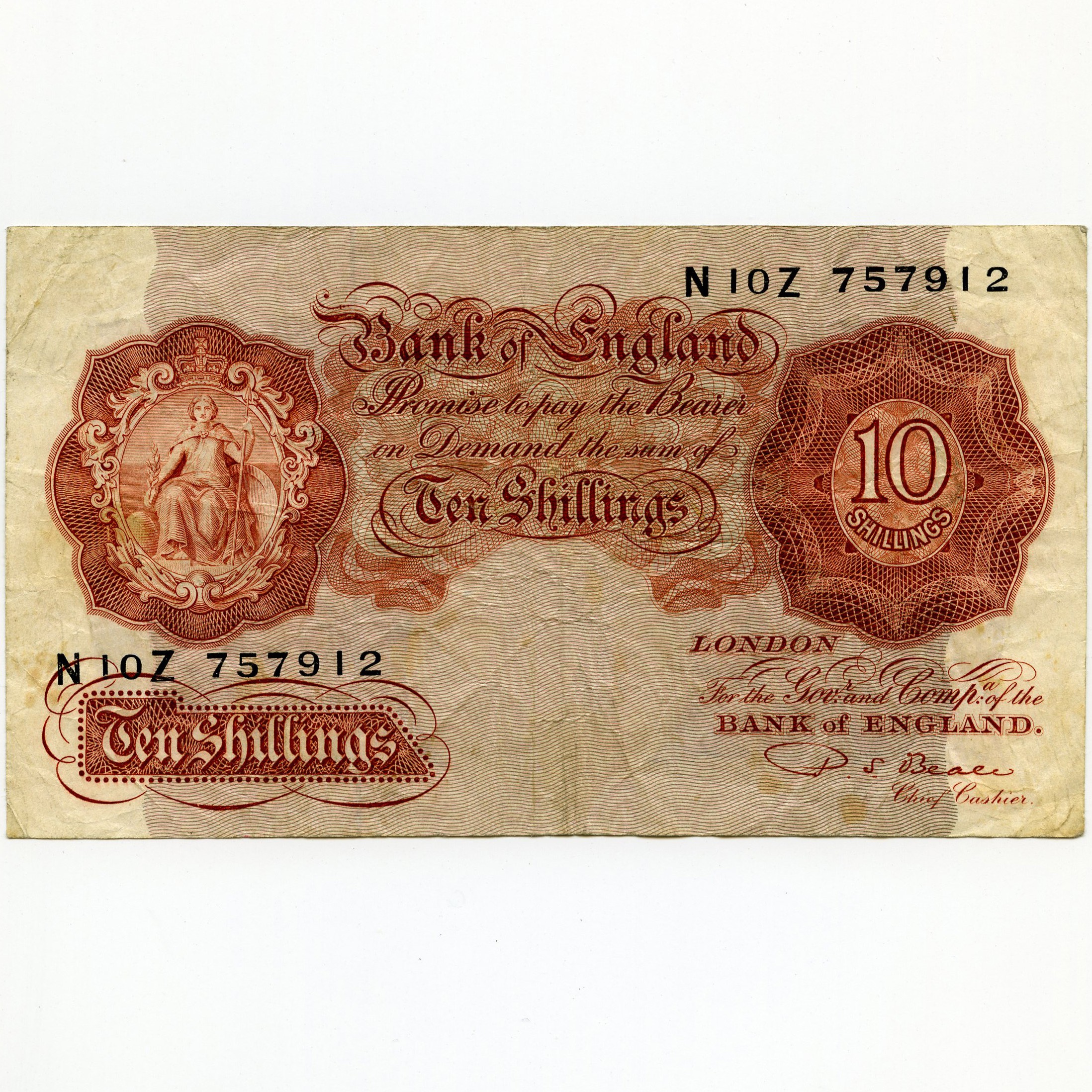 Grande Bretagne 10 Shillings-NIOZ757912 avers Grande Bretagne 10 Shillings-NIOZ757912 avers