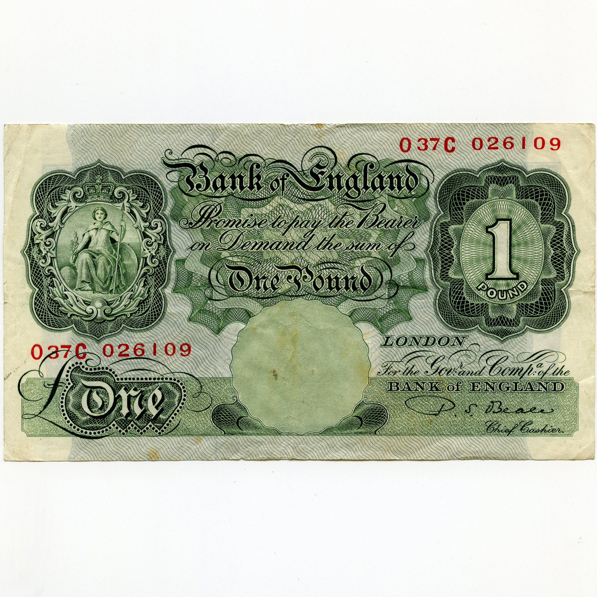 Grande Bretagne - 1 Pound - O37C026109 avers