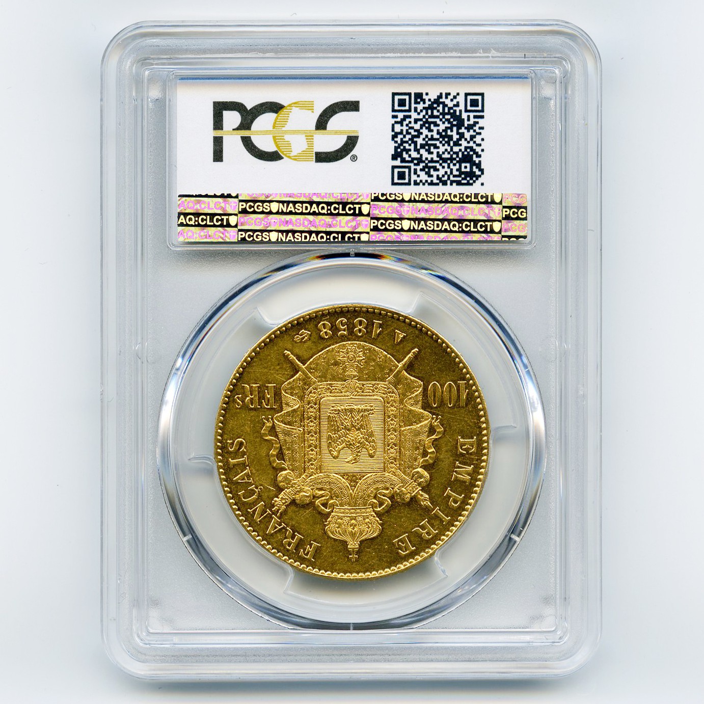 Napoléon III - 100 Francs - 1858 A revers