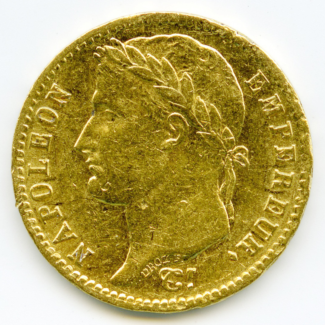 Napoléon Ier - 20 Francs - 1813 A avers Napoléon Ier - 20 Francs - 1813 A avers