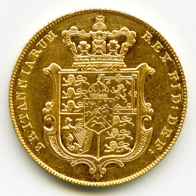 Grande-Bretagne - 1 Souverain - 1830 revers