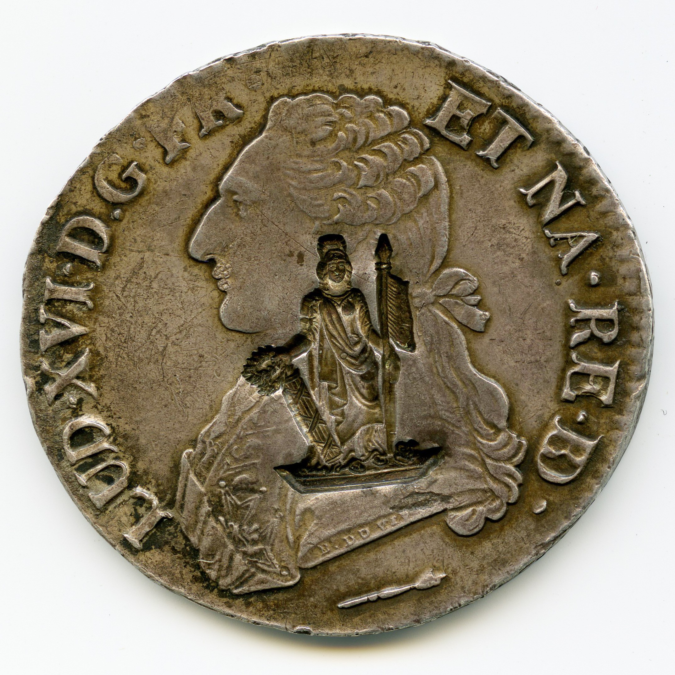 Louis XVI - Ecu aux rameaux d'olivier - 1788 avers Louis XVI - Ecu aux rameaux d'olivier - 1788 avers