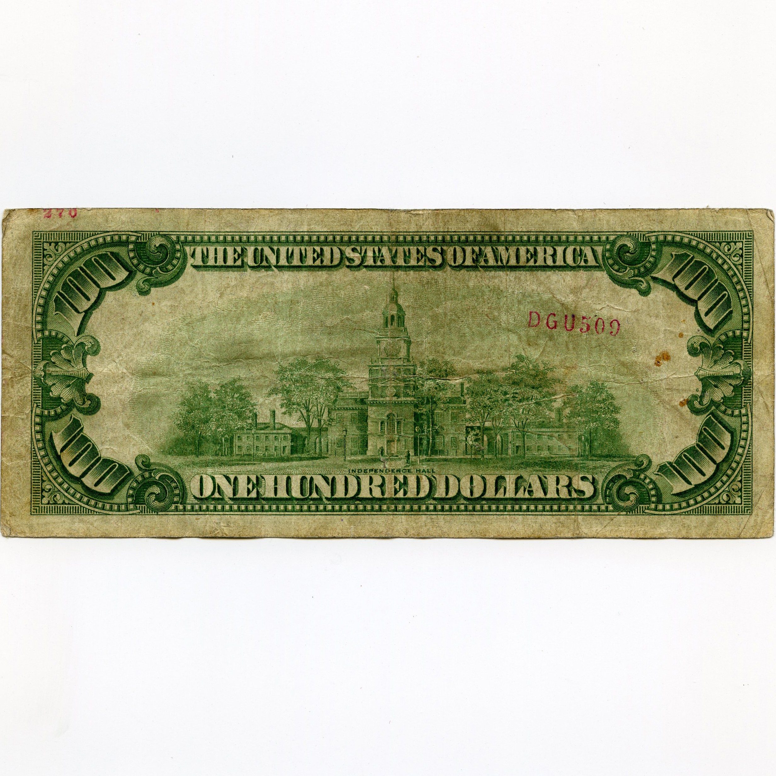USA - 100 Dollars - A00702614A revers USA - 100 Dollars - A00702614A revers