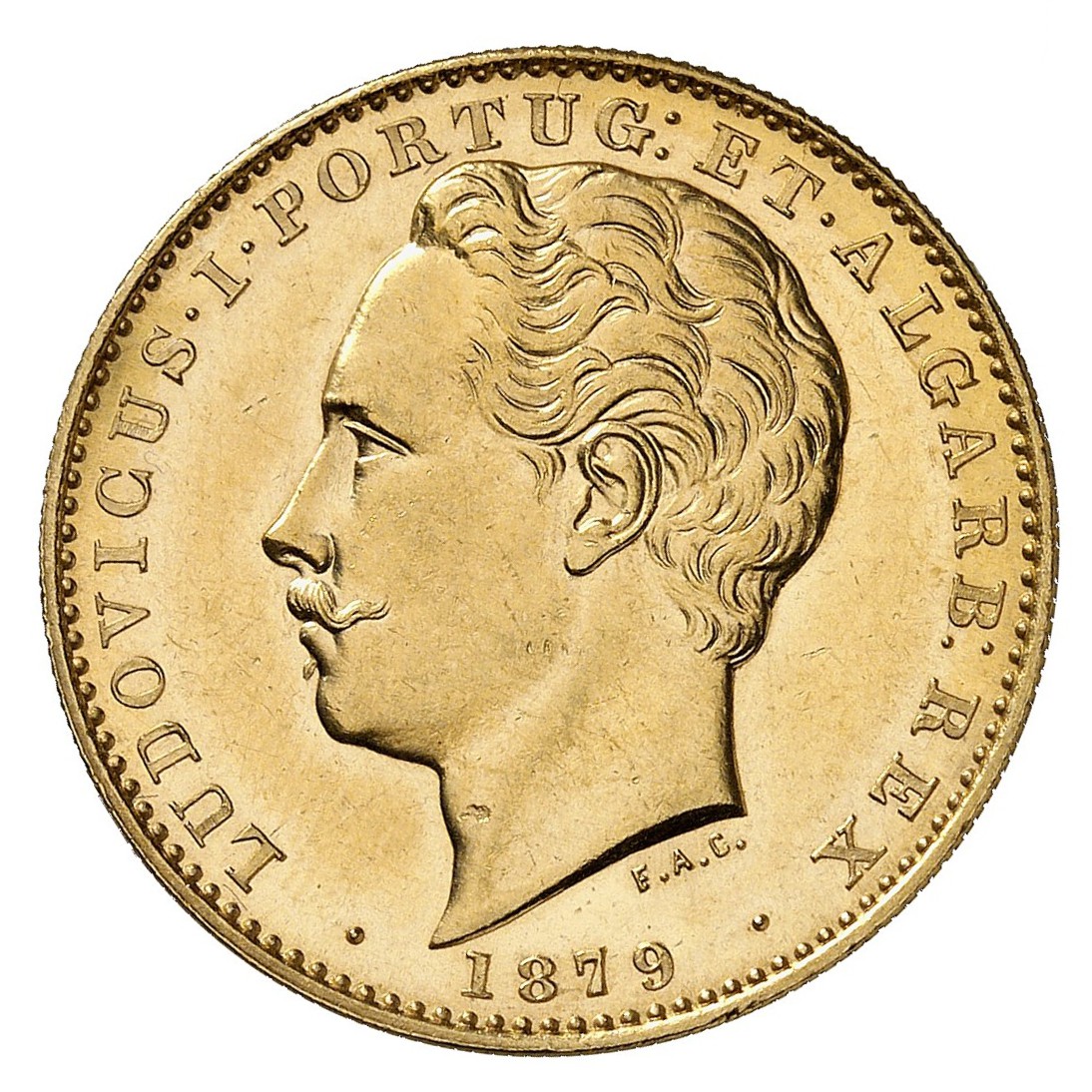 Portugal - 10 000 Reis - 1879 avers