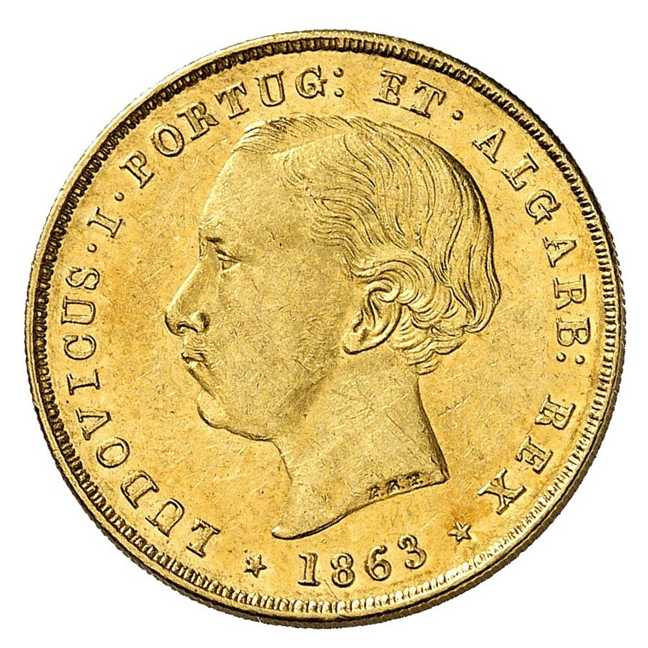 Portugal - 5 000 Reis - 1863 avers
