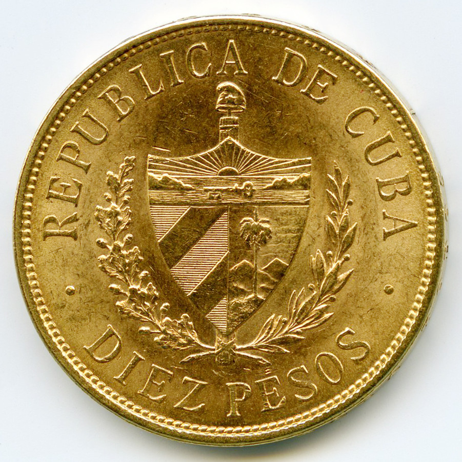Cuba - 10 Pesos - 1916 revers Cuba - 10 Pesos - 1916 revers