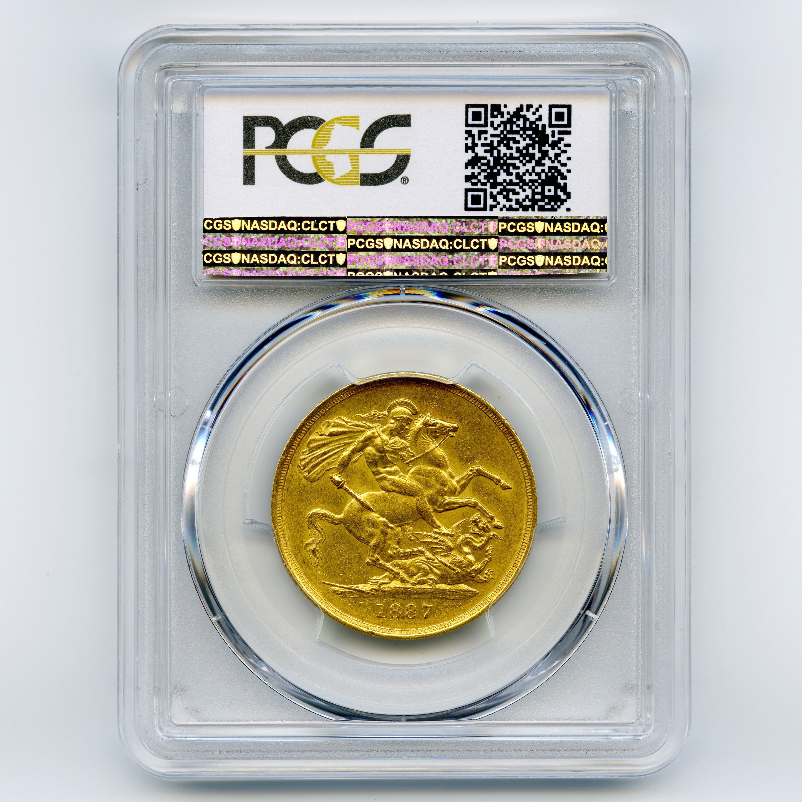 Grande-Bretagne - 2 Livres - 1887 revers Grande-Bretagne - 2 Livres - 1887 revers