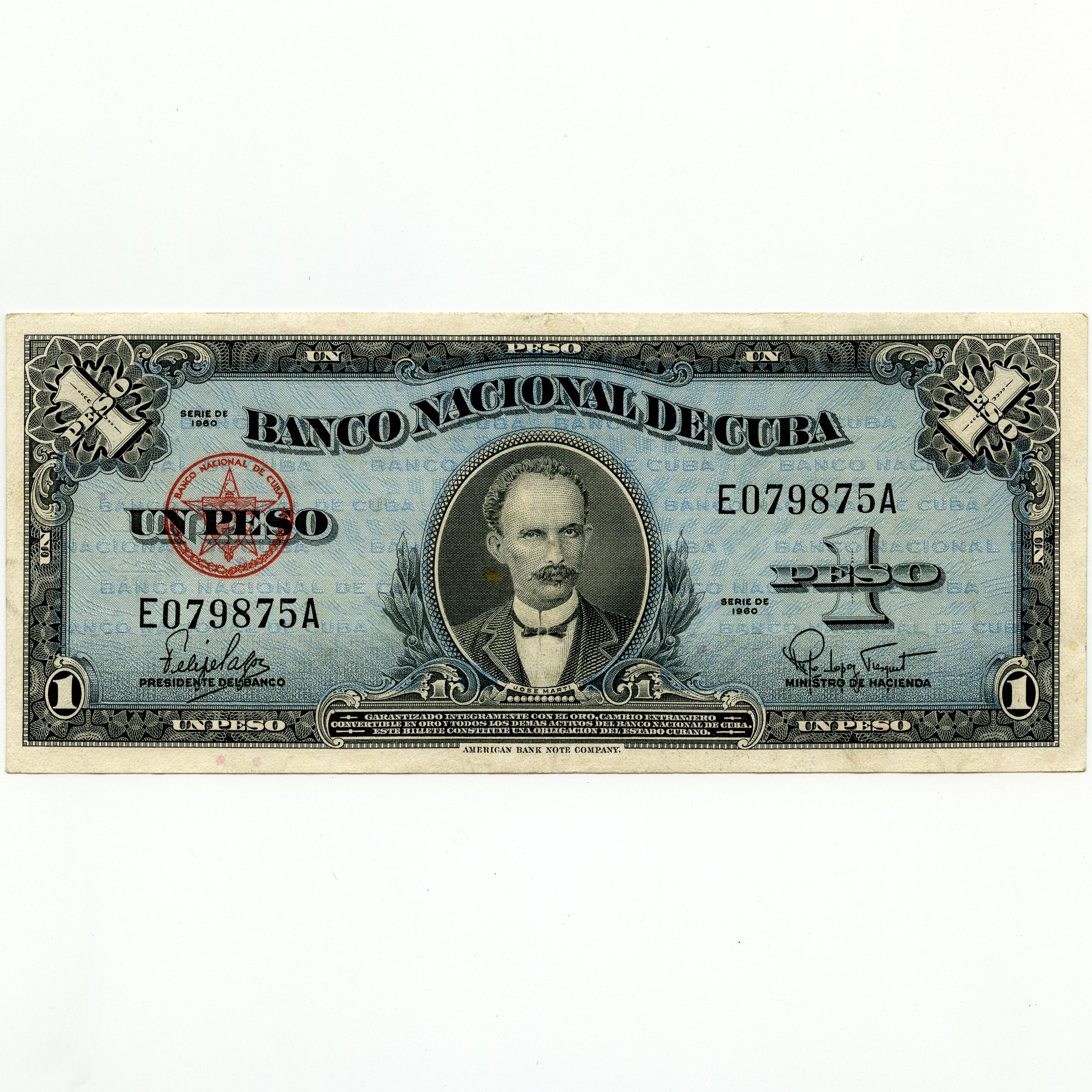 Cuba - 1 Peso - E079875A avers Cuba - 1 Peso - E079875A avers