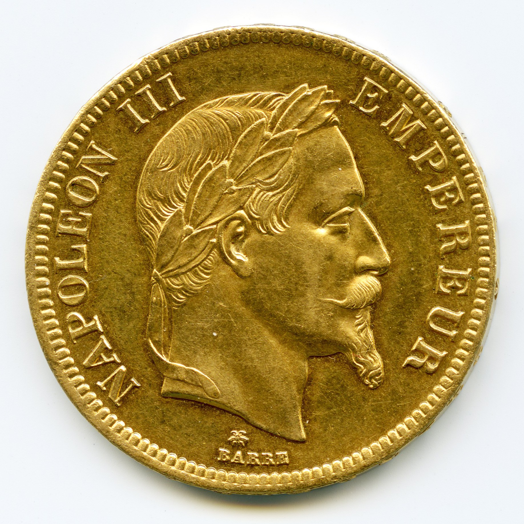 Napoléon III - 100 Francs - 1865 A avers