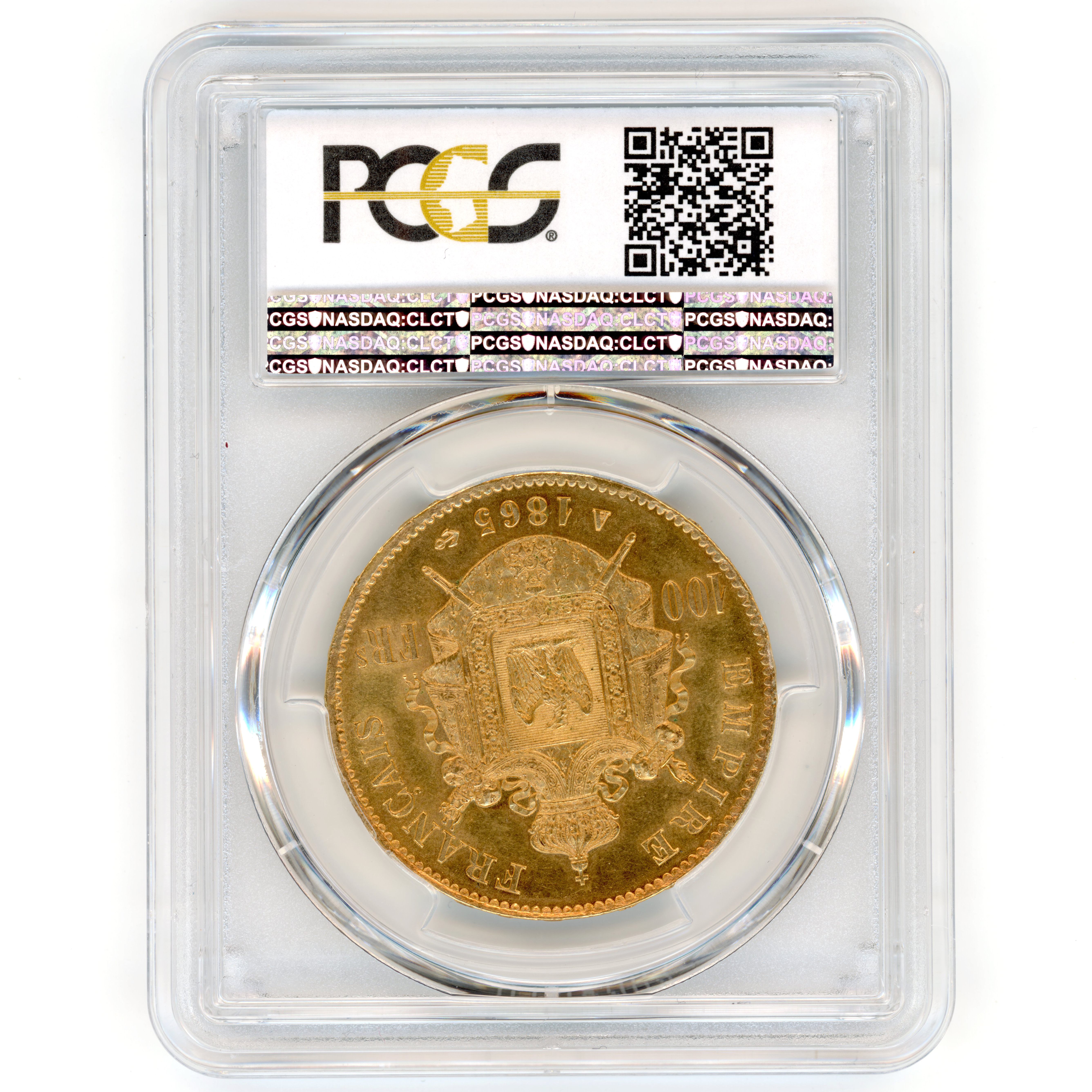 Napoléon III - 100 Francs - 1865 A revers Napoléon III - 100 Francs - 1865 A revers