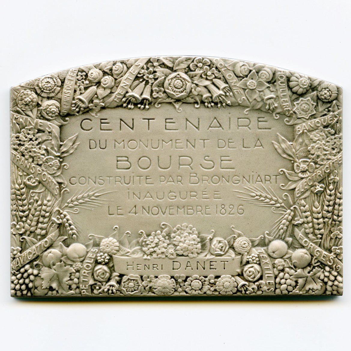 Bourse de Paris - Médaille Argent - 1926 revers