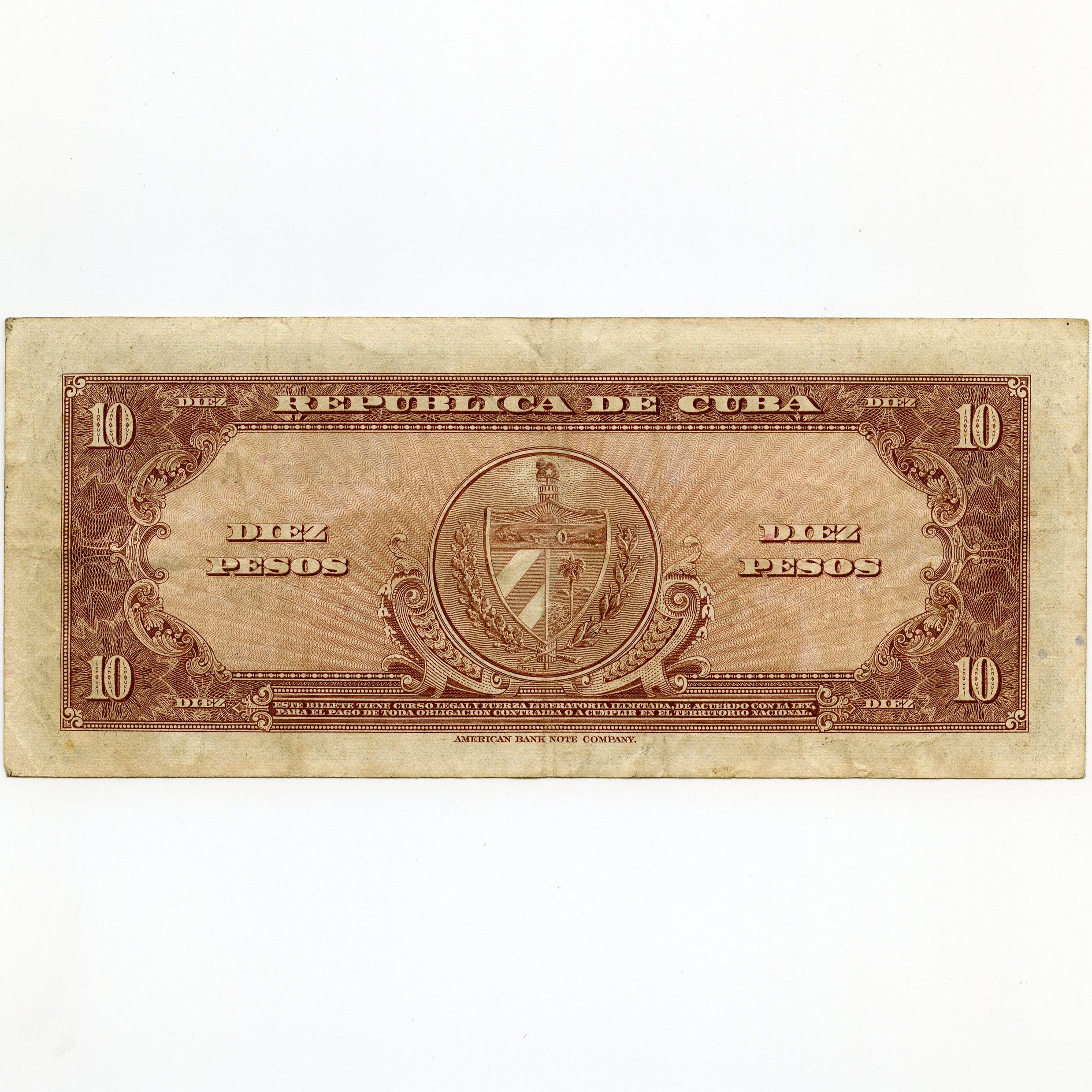 Cuba - 10 Pesos - B810573A revers