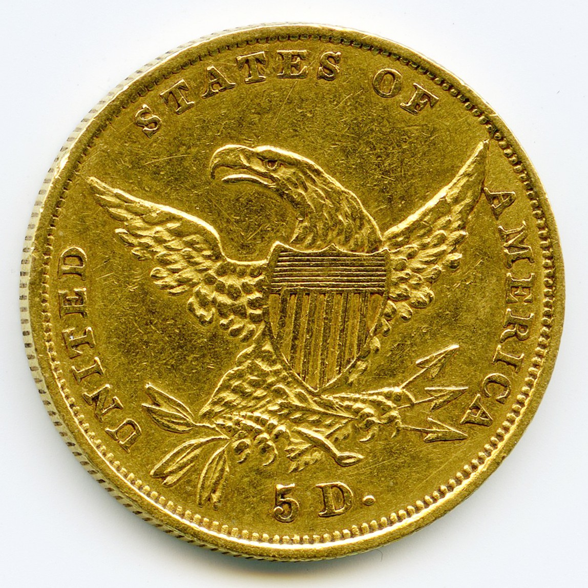 USA - 5 Dollars - 1834 revers USA - 5 Dollars - 1834 revers