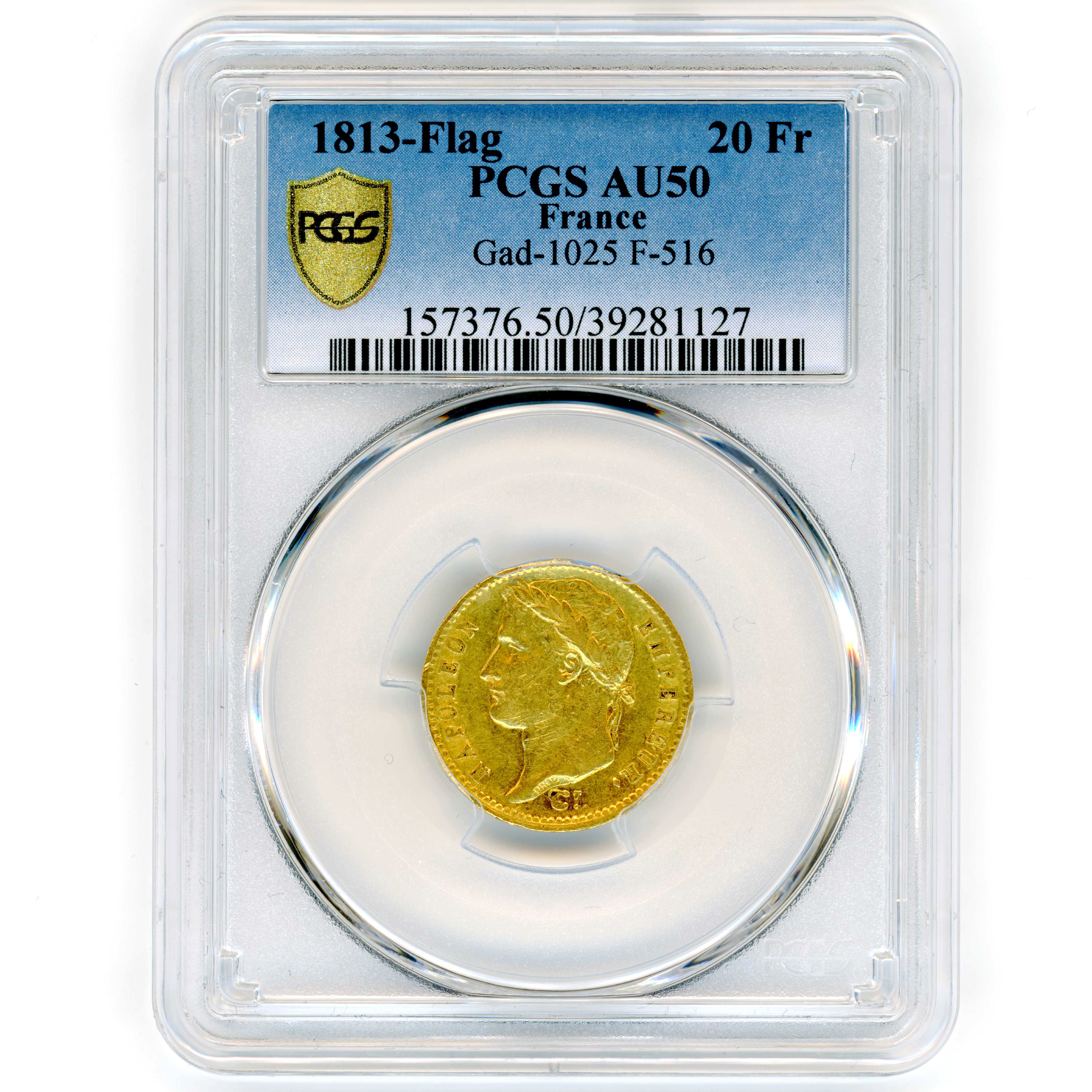 Napoléon Ier - 20 Francs - 1813 Utrecht avers Napoléon Ier - 20 Francs - 1813 Utrecht avers