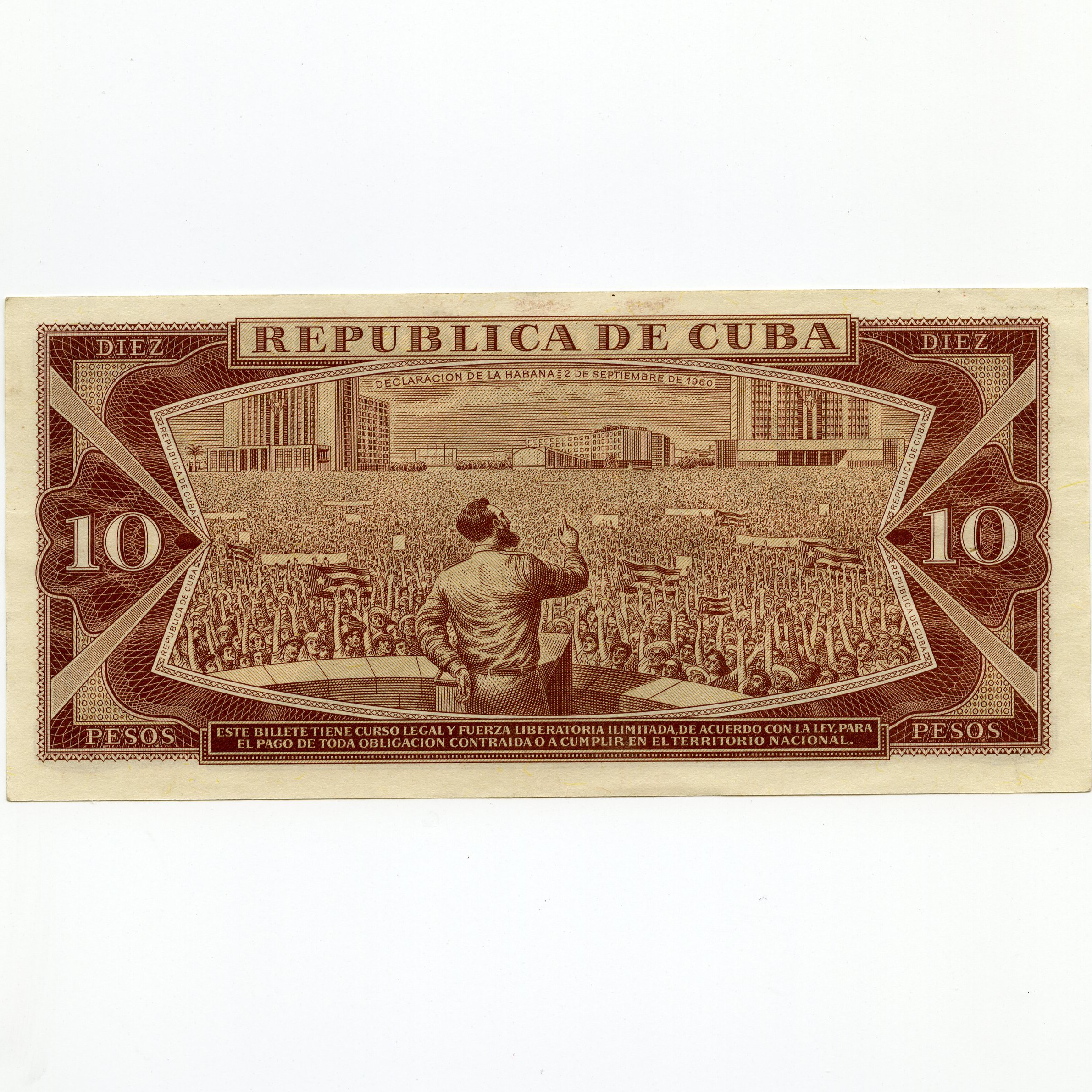 Cuba - 10 Pesos - E78 394526 revers
